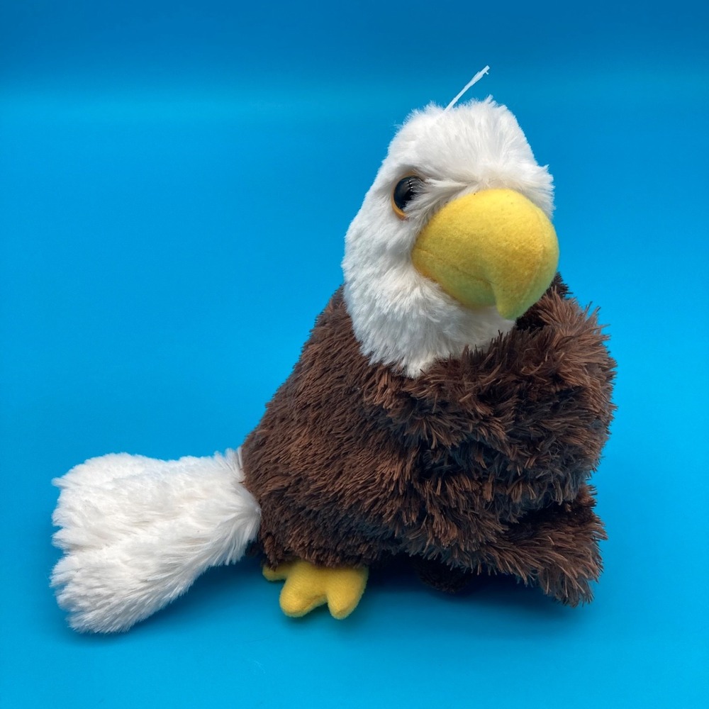 Wild Republic Huggers Bald Eagle Wearable Plush Toy Stuffed Animal with Tags
